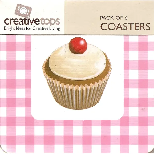 Glasonderzetters  met cup cake